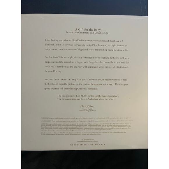 Hallmark Keepsake A gift for the baby interactive ornament and storybook-NIB - Picture 3 of 4